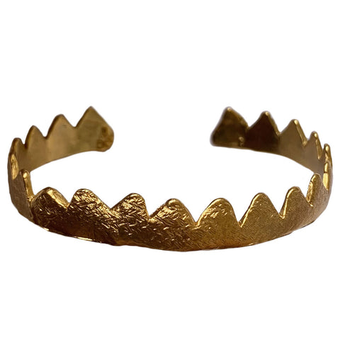 Crown Cuff 18ct Yellow Gold Plated