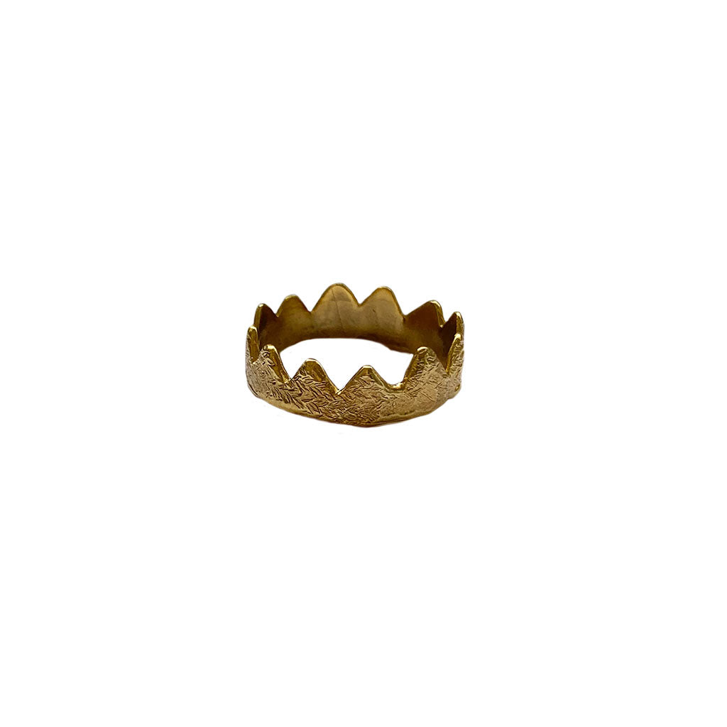 Crown Ring 18ct Yellow Gold Plated