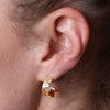 Small Crown Hoops 18ct Yellow Gold Plated