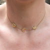 Sister Necklace 18ct Yellow Gold Plated