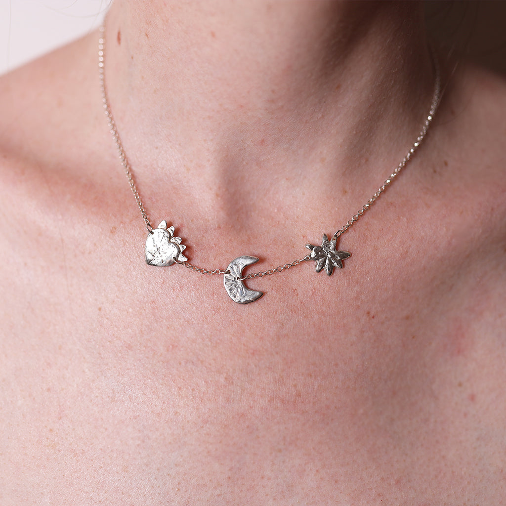 Sister Necklace Sterling Silver